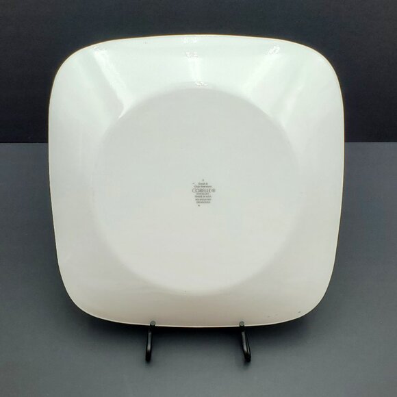 Corelle Mandarin Flower Dinner Plates Corning Red Black Flowers White Plates - Picture 5 of 11